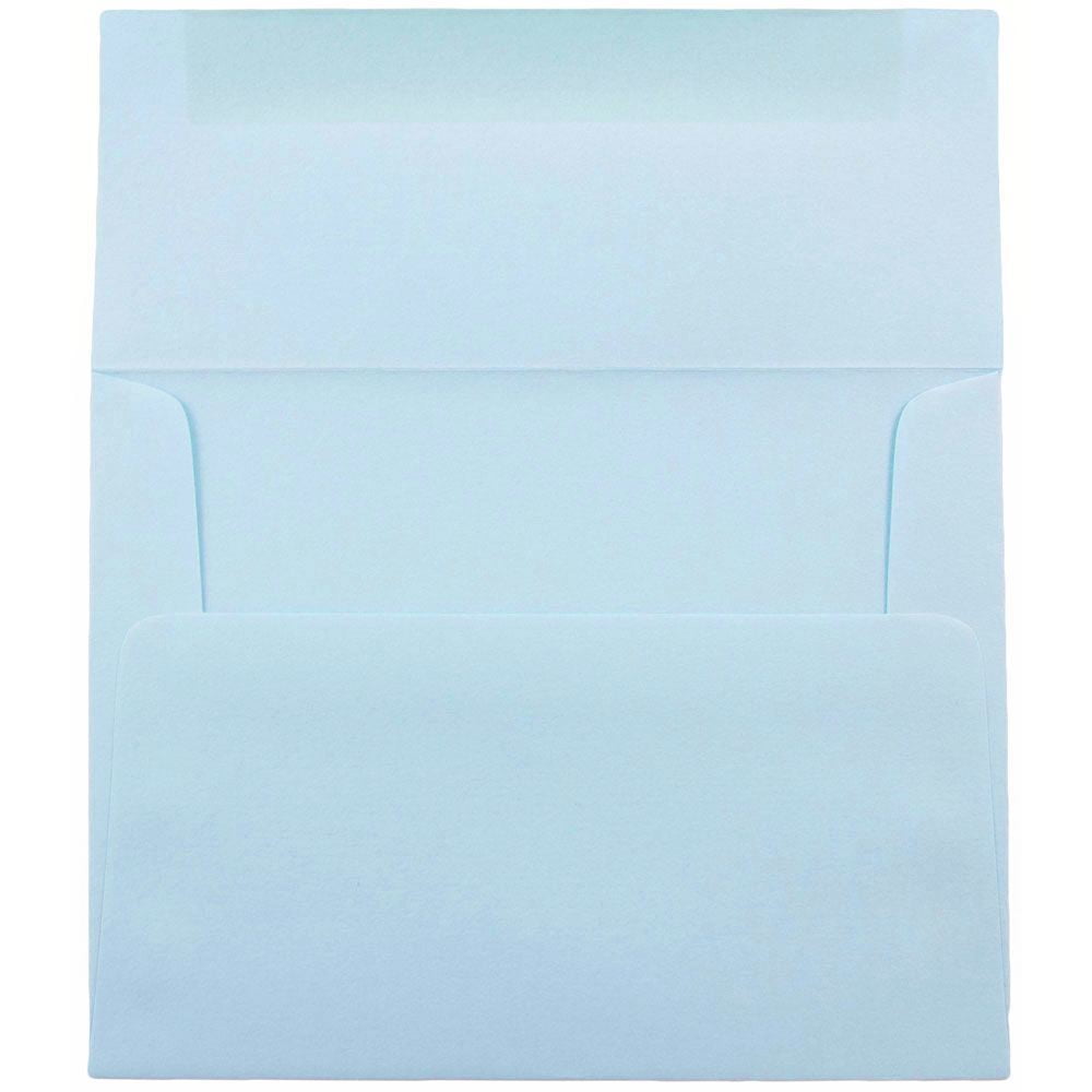 JAM Paper A7 Envelopes, 5 1/4 x 7 1/4, Baby Blue, 250/Pack