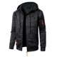 thumbnail image 5 of Ceisia Men's Slim Hooded Full-Zip Color-Accent Heathered Polyester Hooded Jacket Gift, 5 of 6