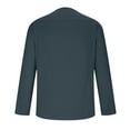 thumbnail image 6 of Wiicoznt Long Sleeve Shirts for Men Loose Solid Color Round Neck Work Out T Shirt Soft Light Weight Shirts, 6 of 7