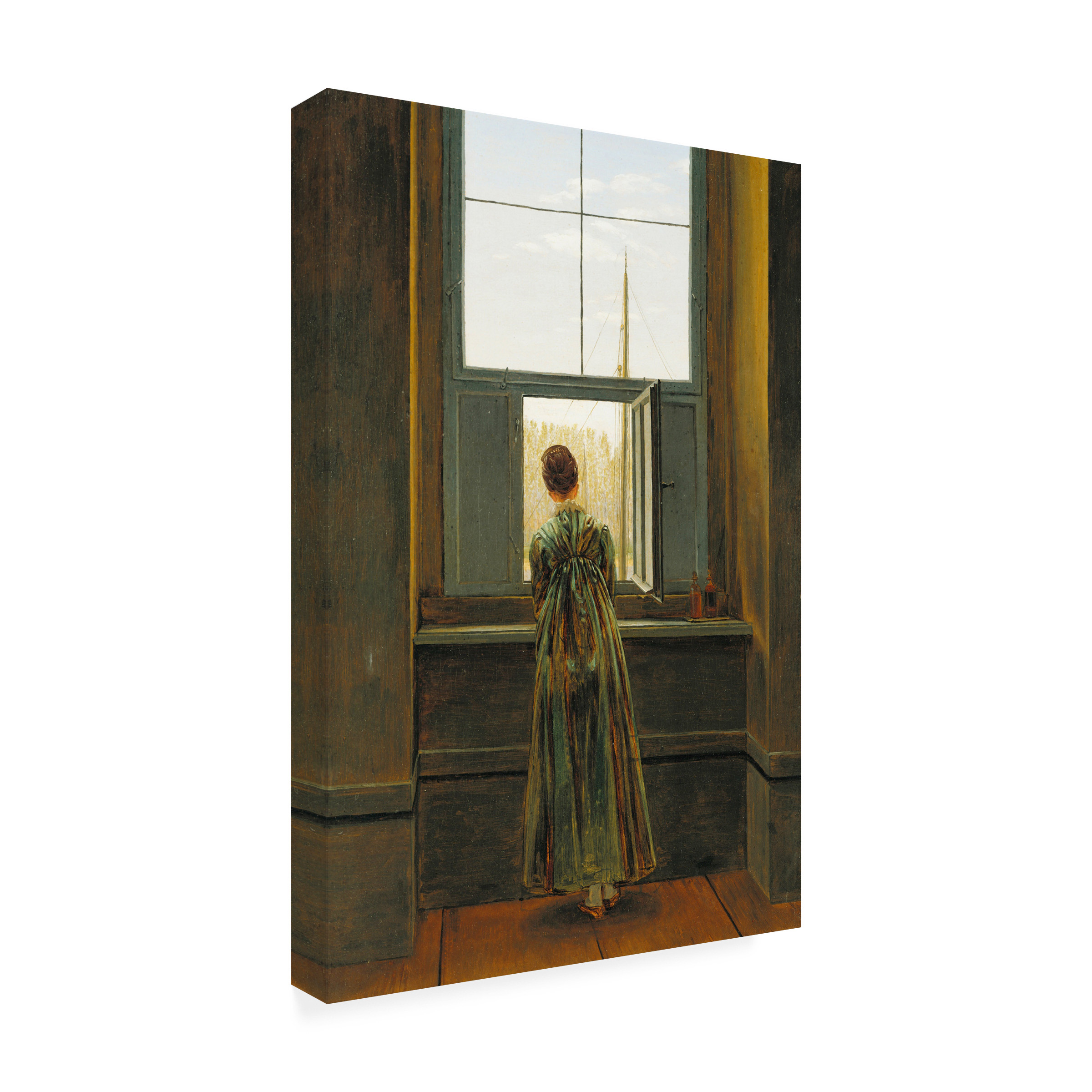 Caspar David Friedrich 'Woman At A Window' Canvas Art