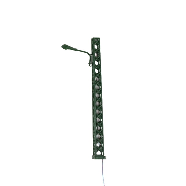 Youkk Model Railway Lamp Classical Mini Landscape Layout Lightweight Ladder Streetlights Resistance Outdoor LED Metal Lamppost Green(Warm Light)