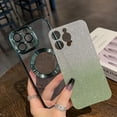 thumbnail image 2 of for iPhone 15 Pro Max Case Glitter Magnetic Compatible with MagSafe Full Camera Lens Protection Luxury Plating Cute Bling Clear Shockproof Slim Phone Case for Women Girls, Green, 2 of 14