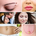 thumbnail image 4 of 110Pcs Piercing Kit Body Piercing Set with Belly Tongue Nose Eyebrow Lip Ring Durable Premiu Acrylic Body Jewelry, 4 of 6