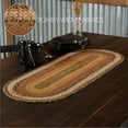 thumbnail image 4 of VHC Brands Kettle Grove, Braided Jute Table Runner, Oval, Tan & Black, 13x73, 4 of 10