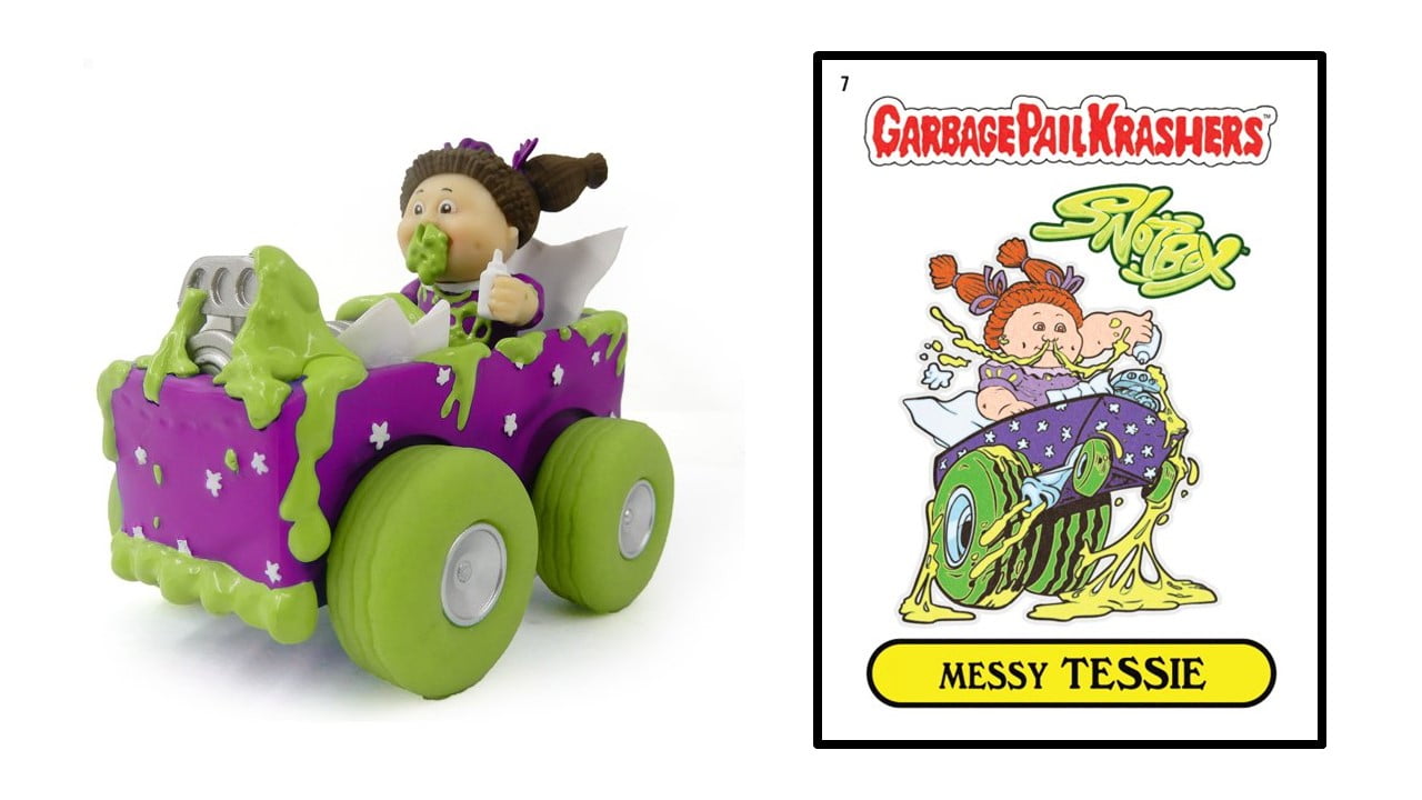 Garbage Pail Kids Messy Tessy 3" Krasher with Exclusive Trading Card by