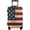 Vintage American Flag, variant on Sunset Coconut Palm Tree Beach Ocean Travel Luggage Suitcase COVER, Washable Suitcase COVERS Elastic, S - Fits 18-21 inch luggage (No Suitcase)
