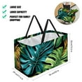 thumbnail image 2 of Tropical Jungle Palm Leaves Large Capacity Reusable Foldable Oxford Cloth Toy Basket - Beach Bag, Shopping Bags, Laundry Basket, 2 of 7