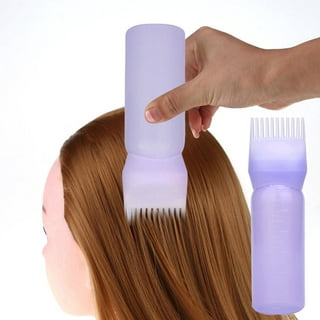 BIUDECO 3pcs Medicine Bottle Hair Dye Bottle Applicator Comb Hair Color  Applicator Bottle Hair Oil Applicator Bottle for Scalp Hair Oil Bottle