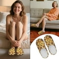 thumbnail image 6 of Chririnla Giraffe Print Travel Slippers Lightweight Easy Slip On Memory Foam Comfort Sole Anti-slip Non-slip Hotel School Slippers, 6 of 7