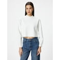 thumbnail image 3 of High Neck Crop Sweatshirt, 3 of 6