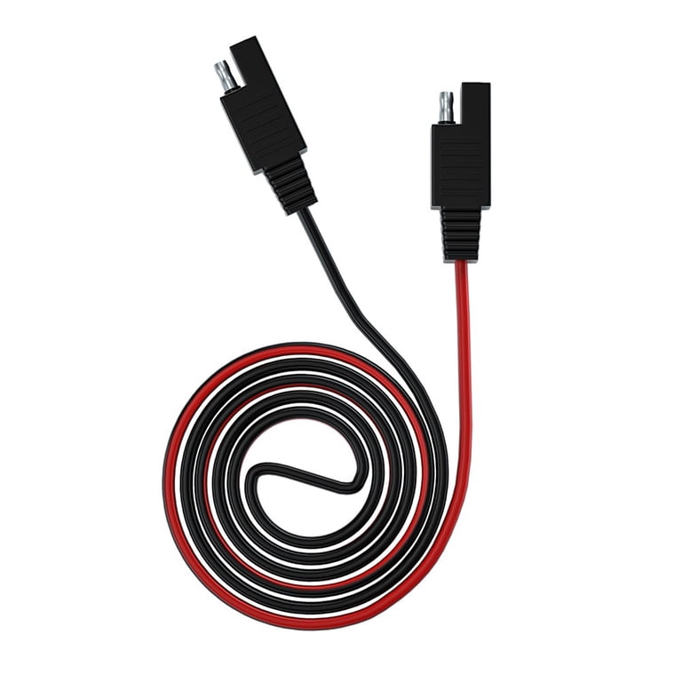 Câble D'extension SAE Avec Bouton ON/OFF - Longueur 60 Cm, 13A, 280W - Pour Chargeur Batterie Moto, Tondeuse, Remorque, Tracteur