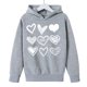 thumbnail image 3 of Sudadera con capucha y estampado de corazón de San Valentín, sudadera de manga larga para niños y niñas, chaqueta para niñas de talla mediana y grande., 3 of 7