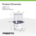 thumbnail image 4 of Presto 04812 PopLite Hot Air Popper Popcorn Maker for Home Kitchen, 15 Cups, 4 of 9