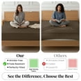 thumbnail image 5 of Lux Decor Twin XL Fitted Sheet Only - Ultra Soft Brushed Microfiber Bottom Sheet, 16” Deep Pocket with 360° Elastic Fit, Wrinkle & Fade Resistant, Brown, 5 of 9