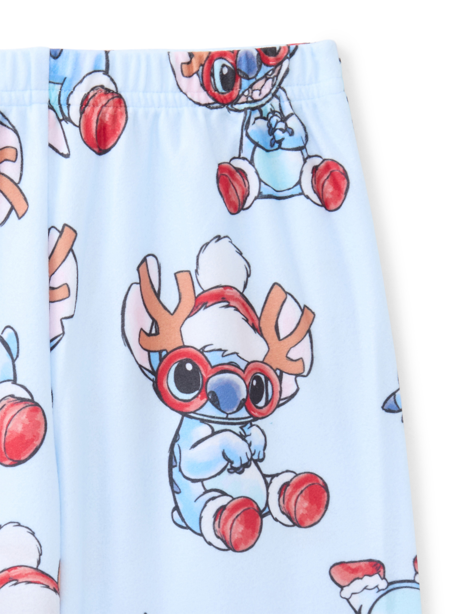 Lilo & Stitch Girls Holiday Button Up Shirt and Pants Pajama Set, 2-Piece, Sizes 4-12
