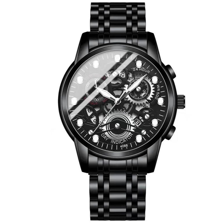 Stylish Hollow-out Alloy Wrist Watch elegant square hollow womens quartz watch alloy case - Temu main image 2