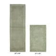 thumbnail image 2 of Better Trends 2 Piece Premium Bathroom Rug Set 100% Cotton Soft Tufted Reversible Bath Rug Water absorbent Bath Mat for Bathroom Shower and Tub Use, Edge Collection Dark Sage (21" x 34" | 20" x 60"), 2 of 4