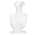 thumbnail image 1 of Organizador de exhibición de busto blanco, soporte de exhibición de busto de resina, soporte de maniquí colgante, soporte de pendiente de busto, diseño de próxima generación Jadeshay A, 1 of 8