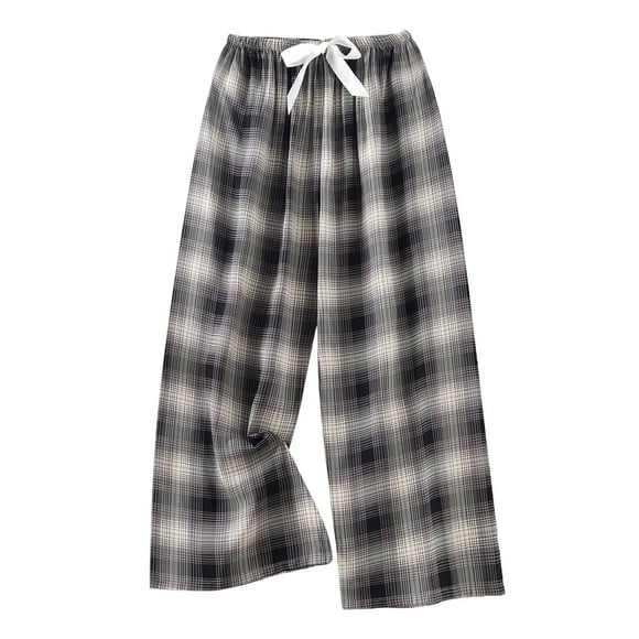 WEAIXIMIUNG Wide Leg Pants Women Plus Size Petite Jeans Women's Spring and Summer Beach Pants Silk Home Clothes Pants