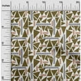 thumbnail image 1 of oneOone Organic Cotton Poplin Twill Fabric Triangle & Line Geometric Print Sewing Fabric BTY 42 Inch Wide, 1 of 4