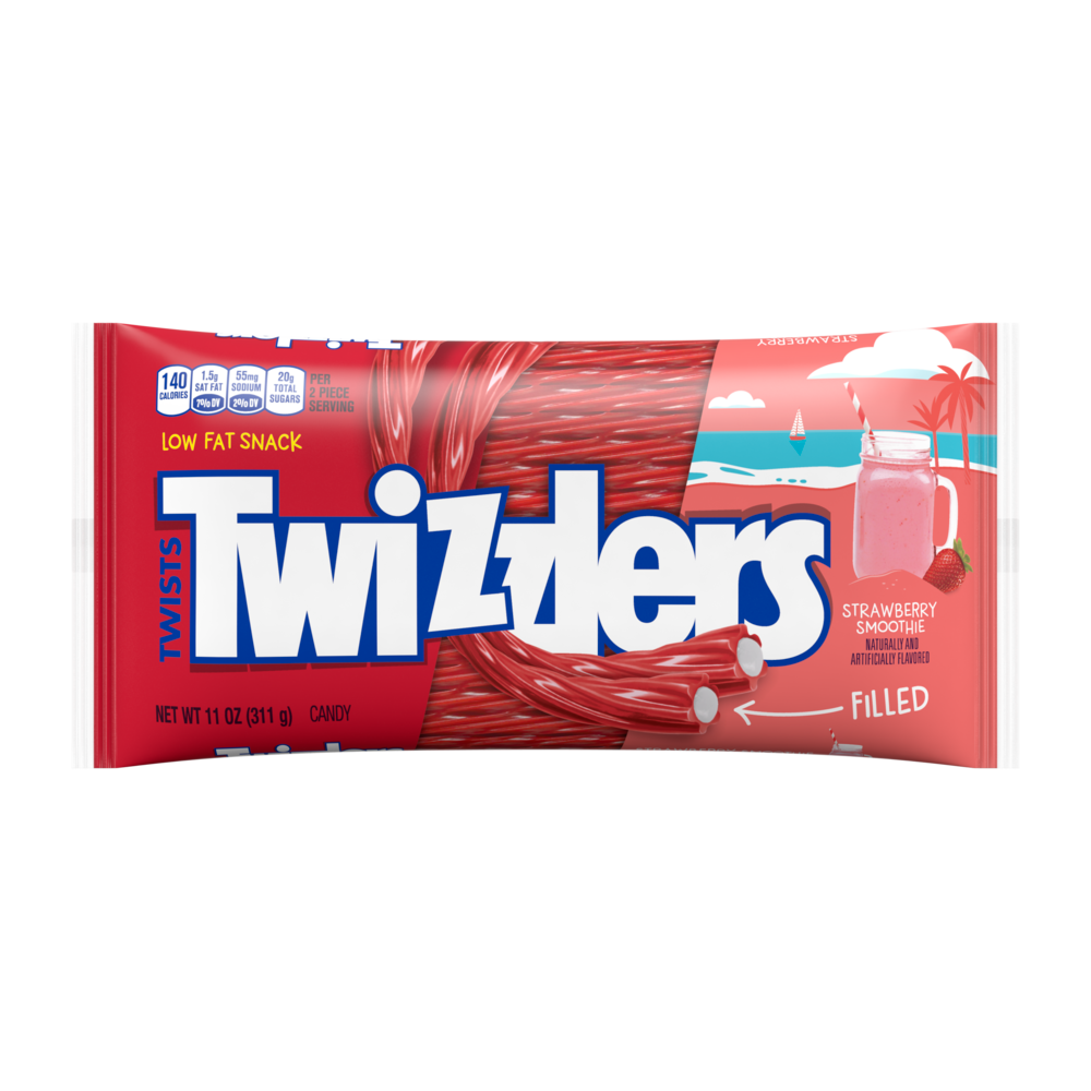 Twizzlers Strawberry Smoothie and Crème Filled Twists Candy, 18 Ct., 11 oz.  - Walmart.com