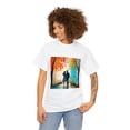 thumbnail image 3 of "Ignite Romance with the First Date Oil Painting Unisex Heavy Cotton Tee, 3 of 12