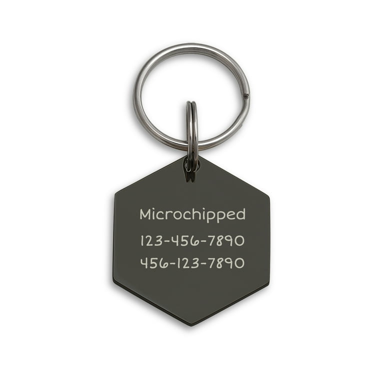 Hexagon store dog tag