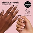 thumbnail image 2 of DIGI by Glamnetic Short Square Artificial Press-on Nails, Blackout French, 24 Pieces, 2 of 12