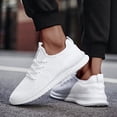 thumbnail image 2 of whiteAthletic Shoes For Men Women Knit Sneakers Transpirable Athletic Running Walking Gym Shoes esquí esquí Gafas de esquí, 2 of 3