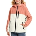 thumbnail image 2 of HAOTAGS Boys and Girls Waterproof Rain Jacket Lightweight Windbreaker Outerwear for Kids – Breathable, Packable Raincoat for Outdoor Use Orange Size 12, 2 of 8