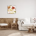 thumbnail image 3 of Stupell Industries Thankful Fall Leaves Holiday Painting Gray Framed Art Print Wall Art, 24 x 24, 3 of 9