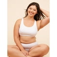 thumbnail image 4 of The Serena - Cotton Wirefree Sports Bra, 4 of 6