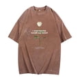 thumbnail image 2 of Calum Scott Rose Washed Cotton Tshirt Harajuku Short Sleeve Vintage 90s Tee Shirt, 2 of 4