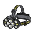 thumbnail image 1 of Lishi Rechargeable 1000 Lumen Headlamp with 10 LEDs - Waterproof, 8+2 Modes, Red Light - Perfect for Outdoor Running, 1 of 5