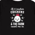 thumbnail image 4 of Inktastic If It Involves Chickens & The Farm Count me in Boys or Girls Long Sleeve Toddler T-Shirt, 4 of 5