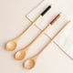 thumbnail image 2 of Cuchara de mango largo de 20 cm, cuchara de madera para café, leche, té, cuchara para mezclar, cuchara para miel, cuchara fina, estilo japonés y coreano, 2 of 4