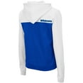 thumbnail image 3 of Women's Colosseum White/Royal Kentucky Wildcats Aidan Lightweight Half-Zip Hoodie, 3 of 3