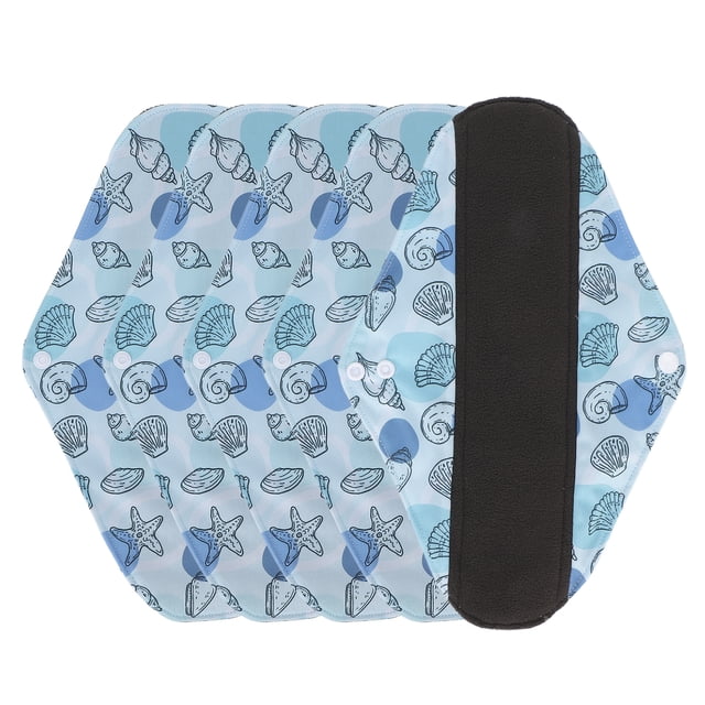 Almohadilla menstrual suave, 5 piezas de paño menstrual reutilizable lavable, almohadilla menstrual, almohadilla sanitaria absorbente, artesanía superior