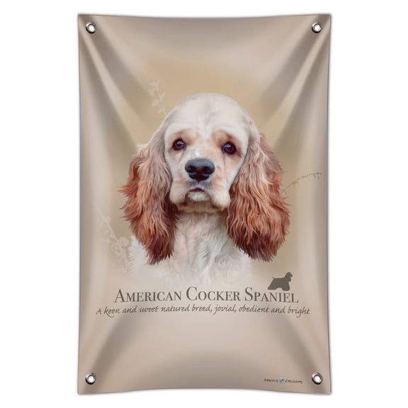 American Cocker Spaniel Dog Breed Home Business Office Sign