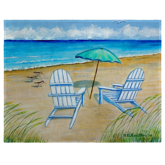Betsy Drake Interiors Adirondack Chairs Place Mat Set of 4