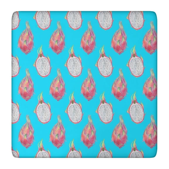 Dragon Fruit Tablecloth Exotic Pitaya Pattern Funny Cute Kawaii Design for Summer Kitchen Table