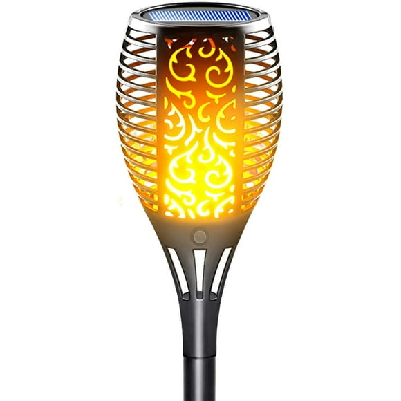 shiyou-Solar Torch Light with Flickering Flame, 34LED Solar Fire Lights Outdoor Waterproof, Upgraded Auto On/Off Christmas Decorations Lighting Security Tiki Torches for Garden, Pathway, Yard
