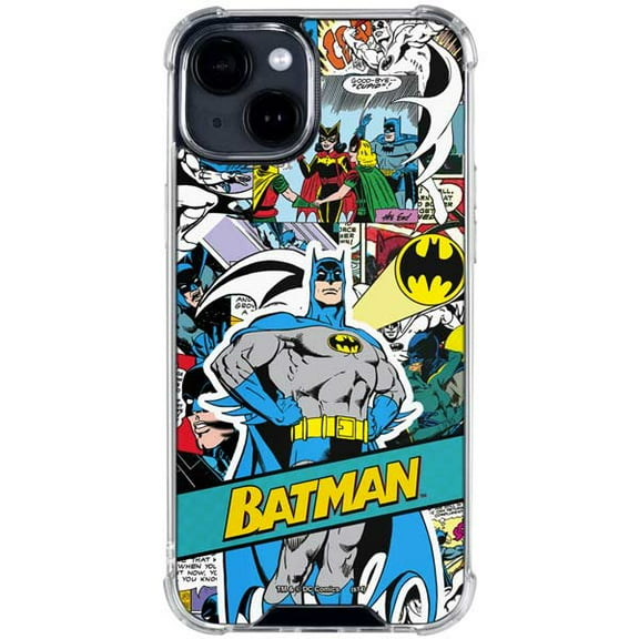 Skinit DC Comics Batman Vintage Pose Collage Art iPhone 14 Clear Case