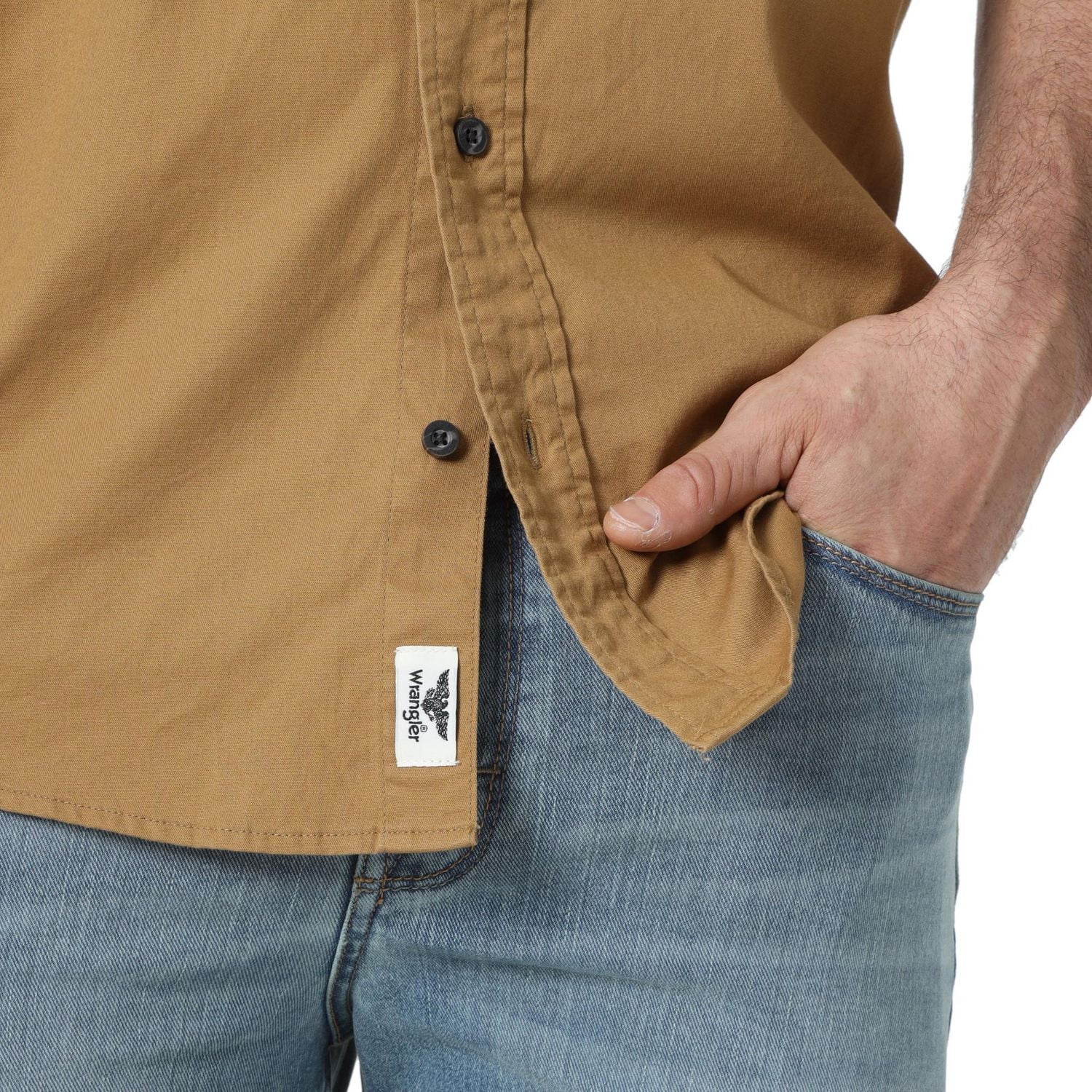 Wrangler Men's Short Sleeve Twill Shirt