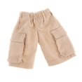thumbnail image 4 of Figura de hombre a escala 1/12, pantalones cargo cortos, ropa informal hecha a mano para muñecas de 6 pulgadas caqui, 4 of 9