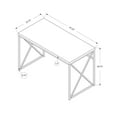 thumbnail image 3 of Brown Black Particle Board Metal  Computer Desk, 3 of 4