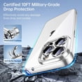 thumbnail image 5 of for iPhone 14 Pro Max Case 𝟮𝟬𝟮𝟯 𝗡𝗘𝗪 with Full Camera Protection, [Far Beyond Official Color] [Military Grade Drop Tested] Metallic Glossy Clear Case Designed for Women Men 6.7”,Cool Silver, 5 of 17