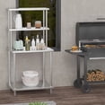 thumbnail image 5 of Stainless Steel Commercial Kitchen Prep & Work Table, Heavy Duty Kitchen Prep Table with Adjustable Shelf for Restaurant, Warehouse, 30 x 24 Inch, 5 of 7