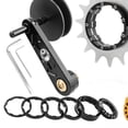 thumbnail image 4 of funtasica Bike Single Speed Conversion Set Regulator 20T Flywheel ,Bike Cassette Spacer Chain Stabilizer Chain Tensioner Black, 4 of 8