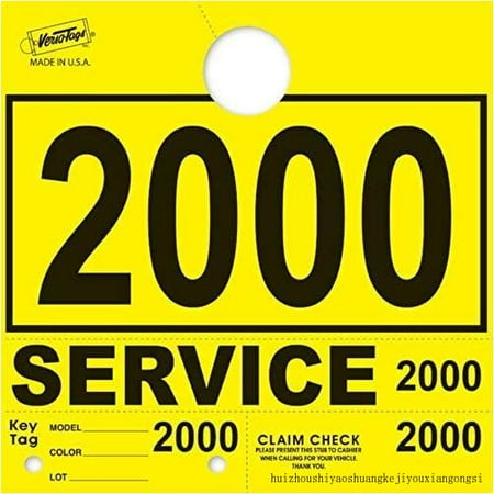 

Service Dispatch Numbers RL78 Style Mirror Hang Tags Numbered (Yellow 2000-2999)